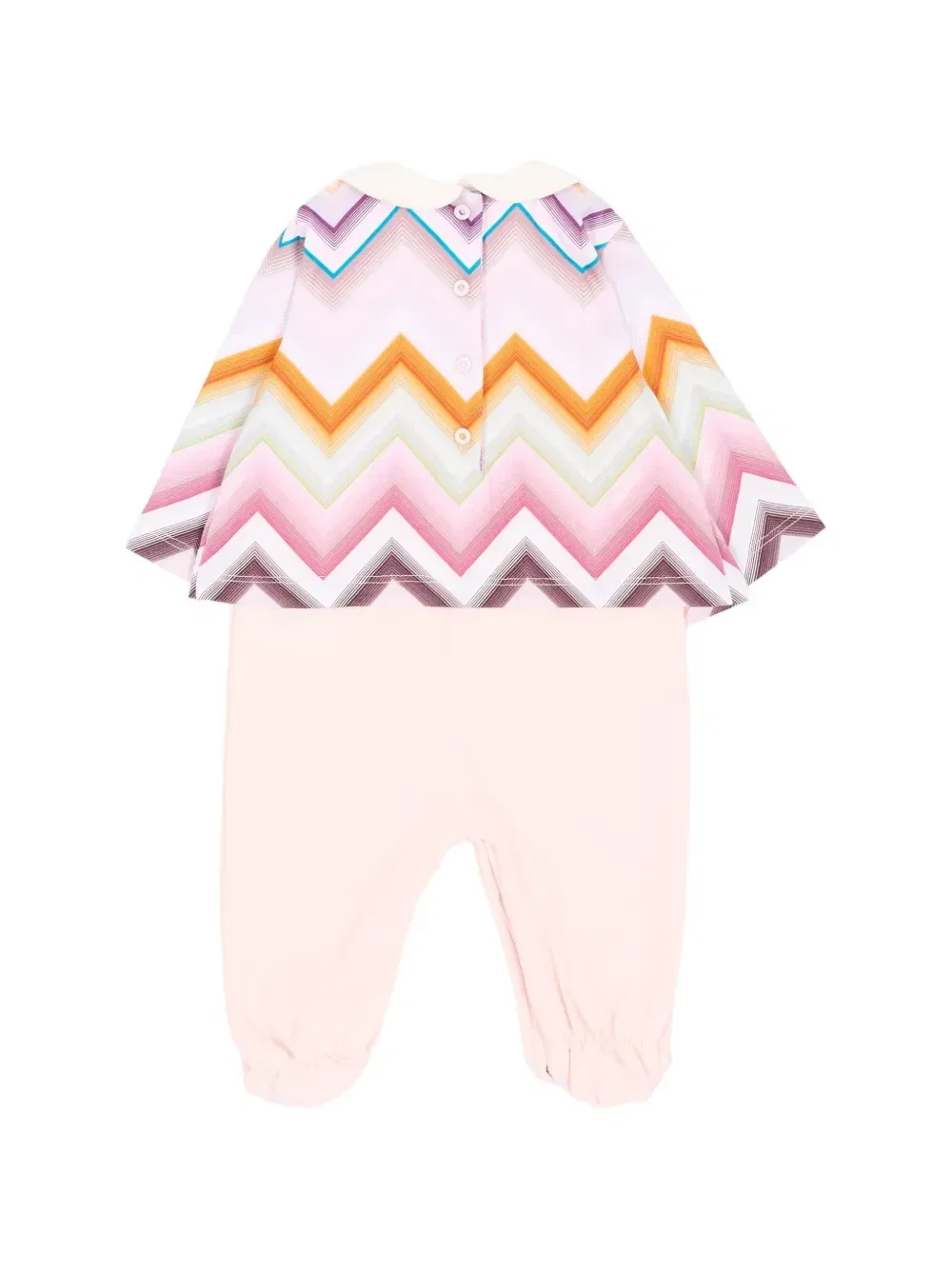 Комплект из трех предметов с зигзагообразным принтом Missoni Kids, розовый — фото 3