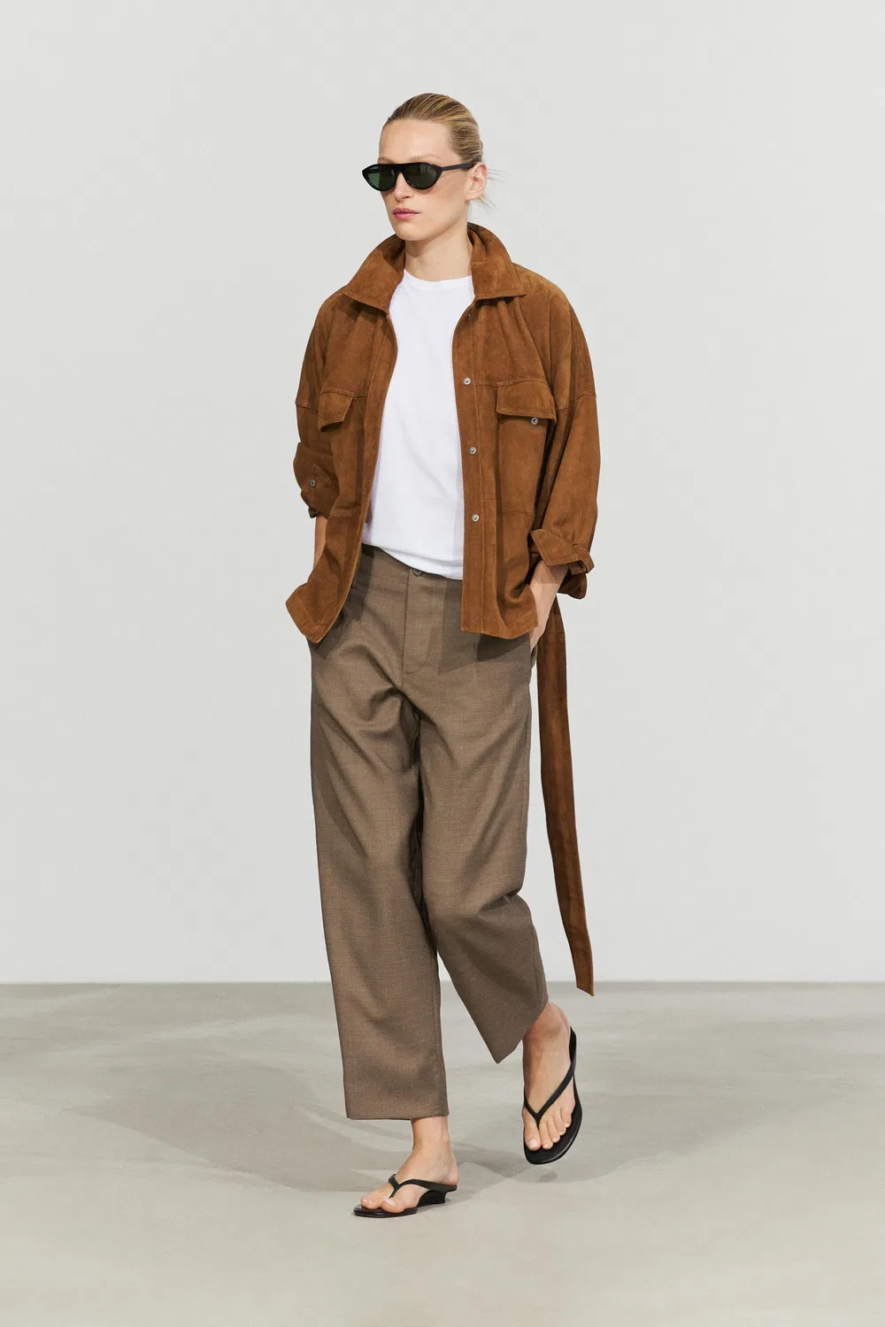 Брюки Massimo Dutti 100% Wool Melange Suit, коричневый — фото 2