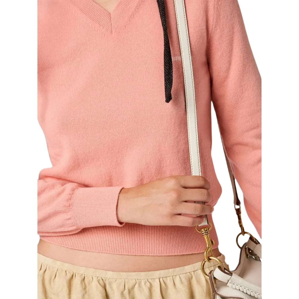 Кардиган Miu Miu V-neck Wool, розовый