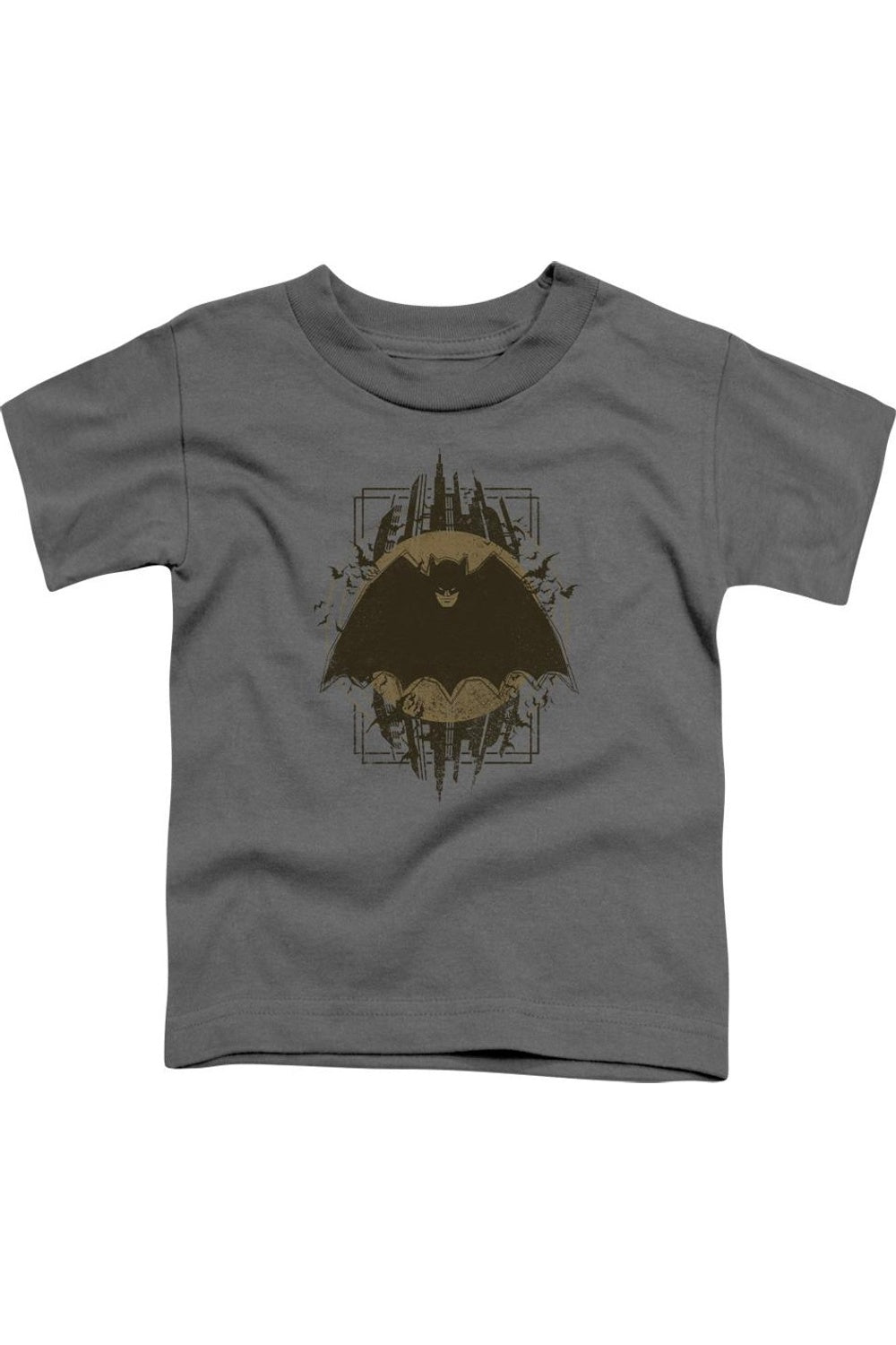 

Футболка с коротким рукавом и гербом Batman для детей Gildan, Charcoal