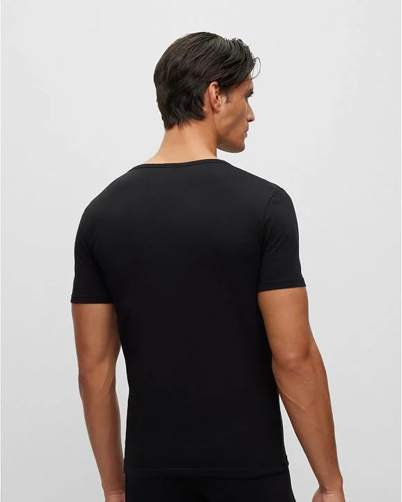 Комплект мужских футболок BOSS Comfort (2 шт.), черный — SS26 — фото 3