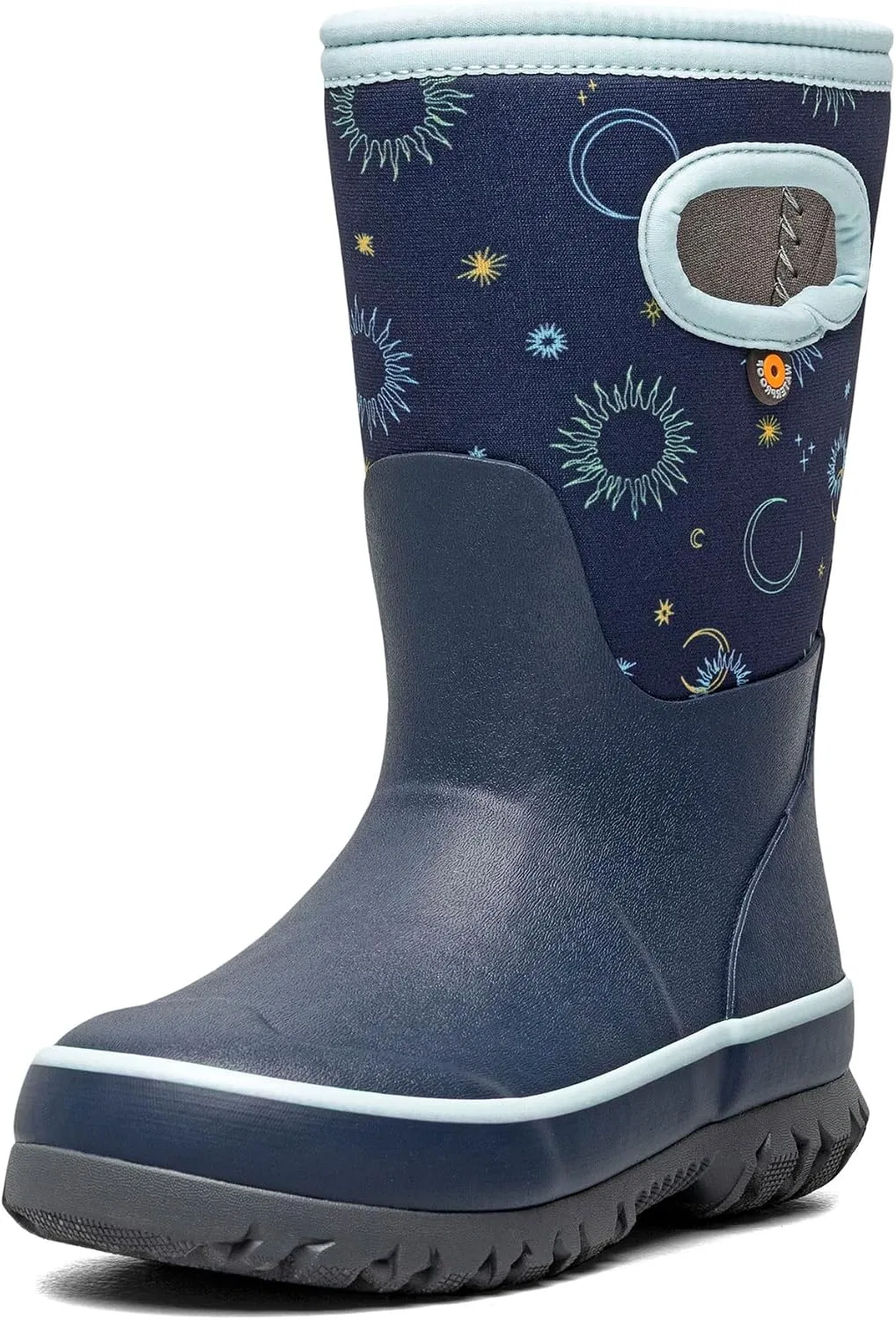 Детские дождевые сапоги для мальчиков утепленные BOGS Grasp, Celestial Navy Multi