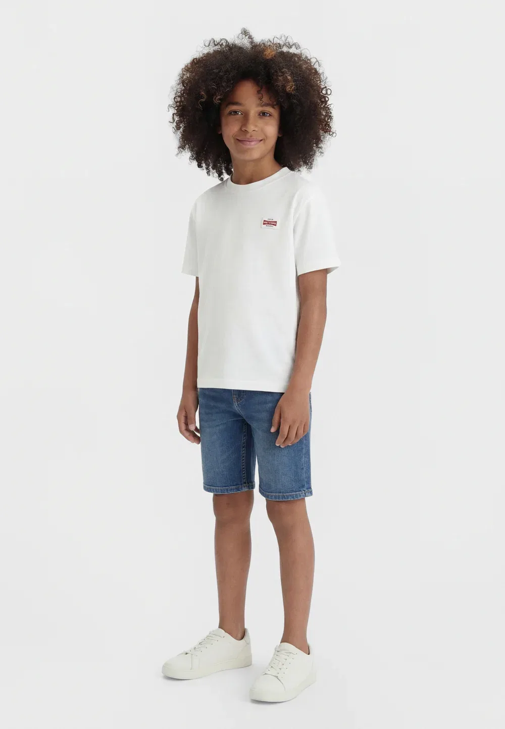Osjfred life rlx ss label tee noos - базовая футболка Only & Sons Junior, Bright White