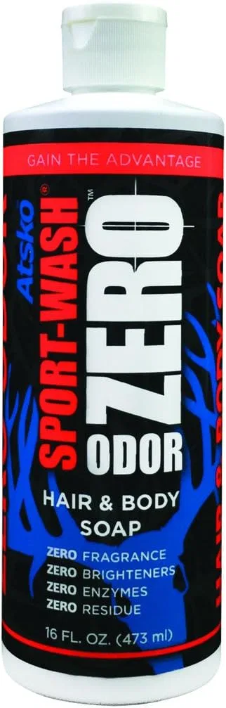 Гель для душа и шампунь Atsko Zero Sport, 473 мл, Unscented