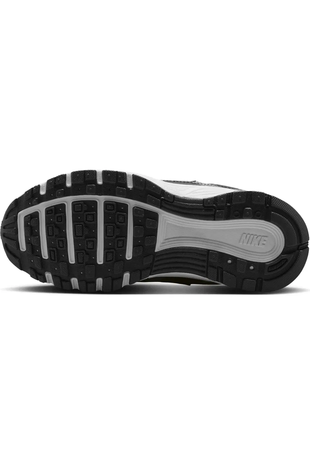 Кроссовки детские на шнуровке P-6000 Nike, Grey/Black/Platinum/Blue — фото 4