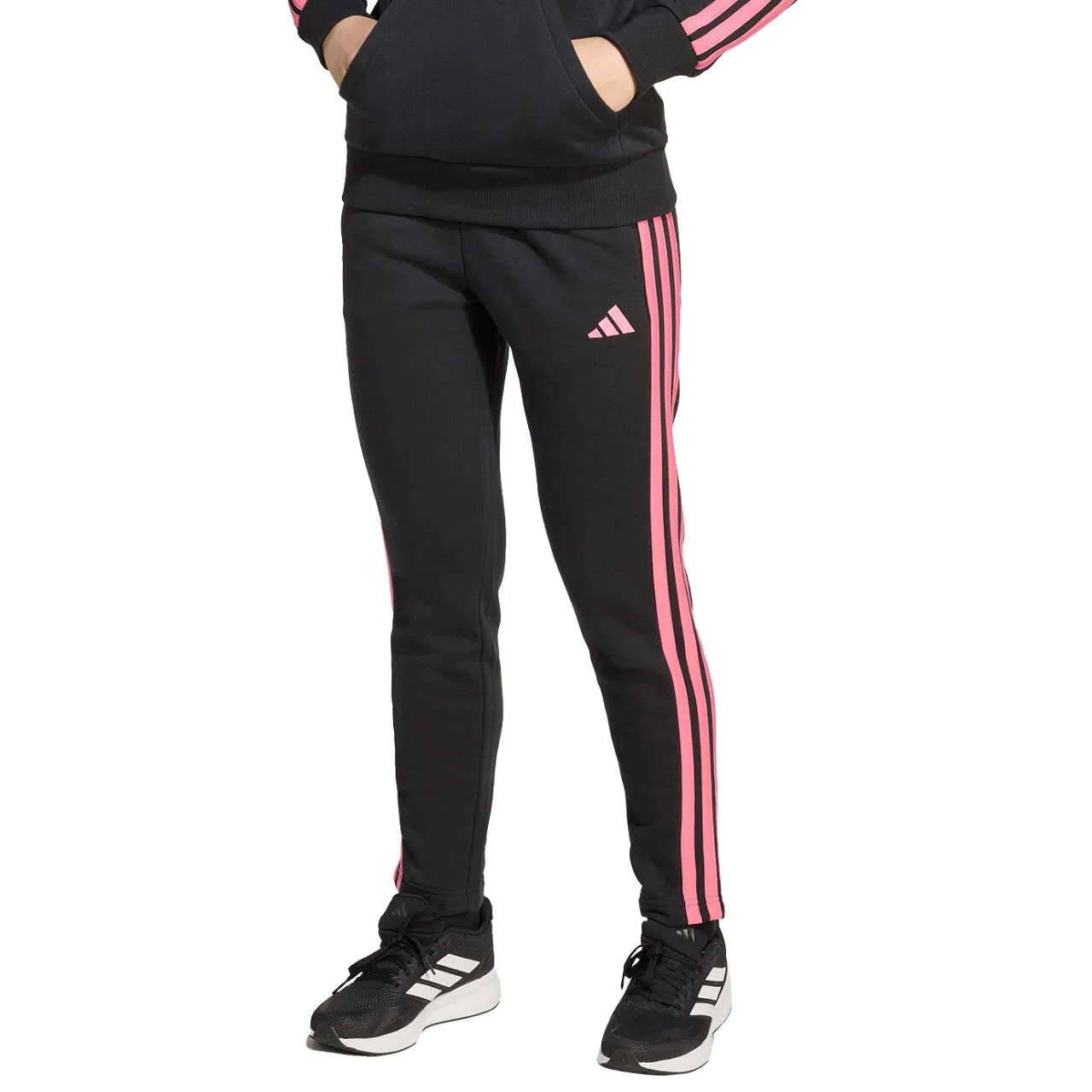 Детские спортивные штаны с боковыми полосами Essentials Adidas, Schwarz