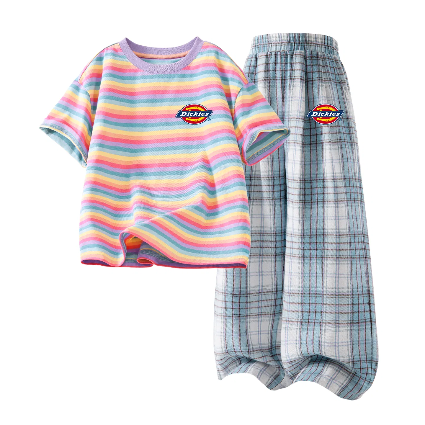 Детский спортивный костюм с принтом S Logo K Lily of The Valley Purple+S Logo K White Cloud Blue, Dickies, Purple/White
