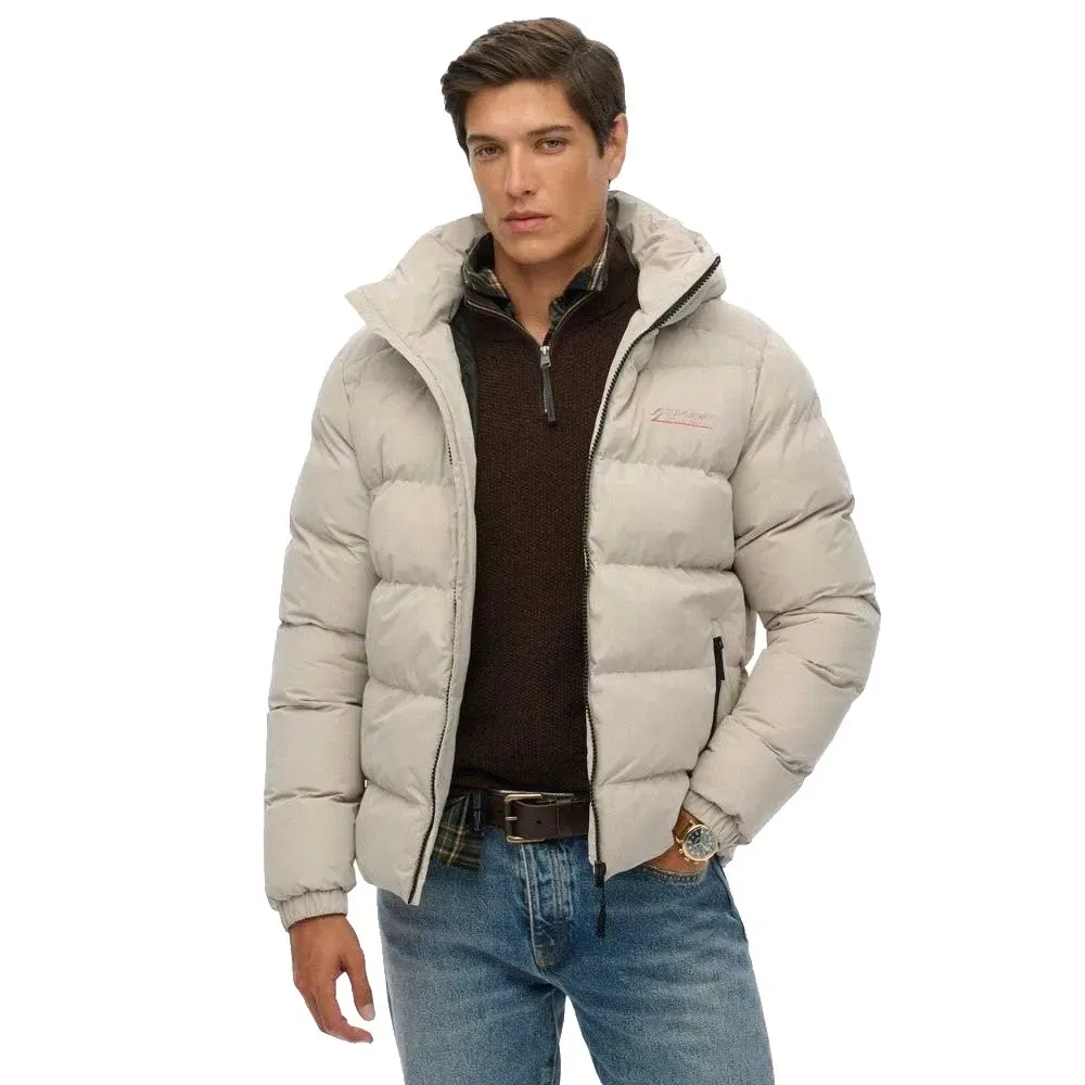 Куртка пуховик Microfibre Sport Superdry, бежевый