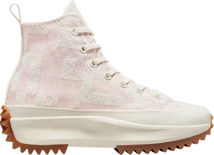 

Кроссовки Converse Run Star Hike Platform High Egret Pink Clay, белый