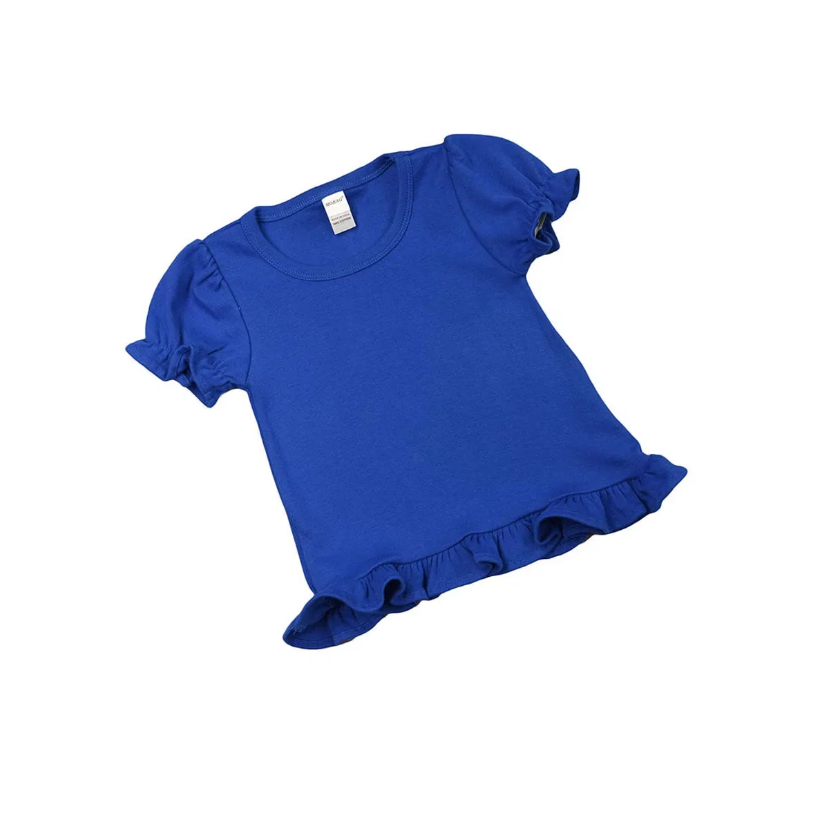 Футболка с коротким рукавом и рюшами MONAG, Royal Blue