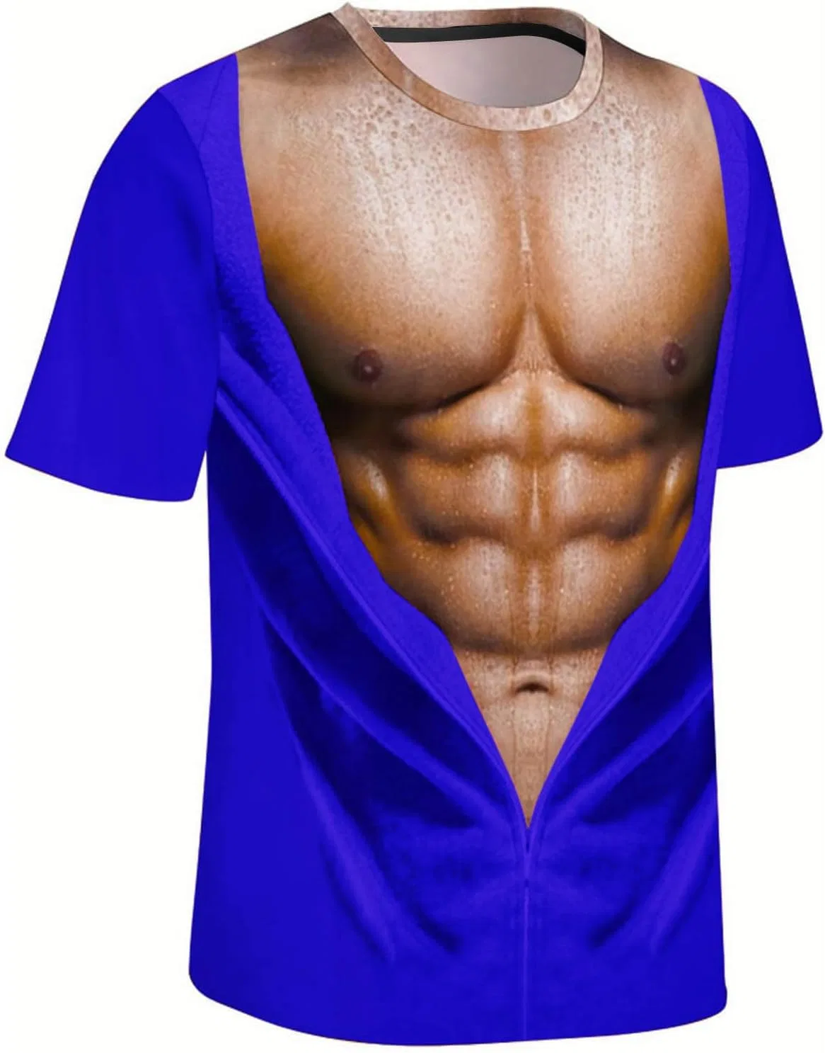 Мужская футболка с графическим принтом Oversize Generic, Blue — фото 4