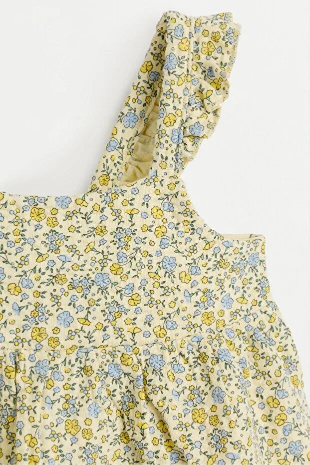 Детское платье для девочек с открытыми плечами Lefties, Light Yellow — фото 3