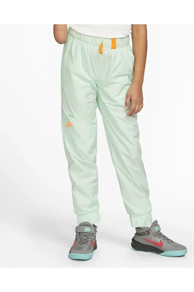 Детские спортивные штаны для девочек с эластичным манжетом Sportswear kids pack-dm8526-379 Nike, Green