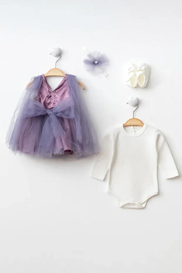 Детское платье для девочек без рукавов Mevlüt Dress Harry&Millie, Lavender — фото 4