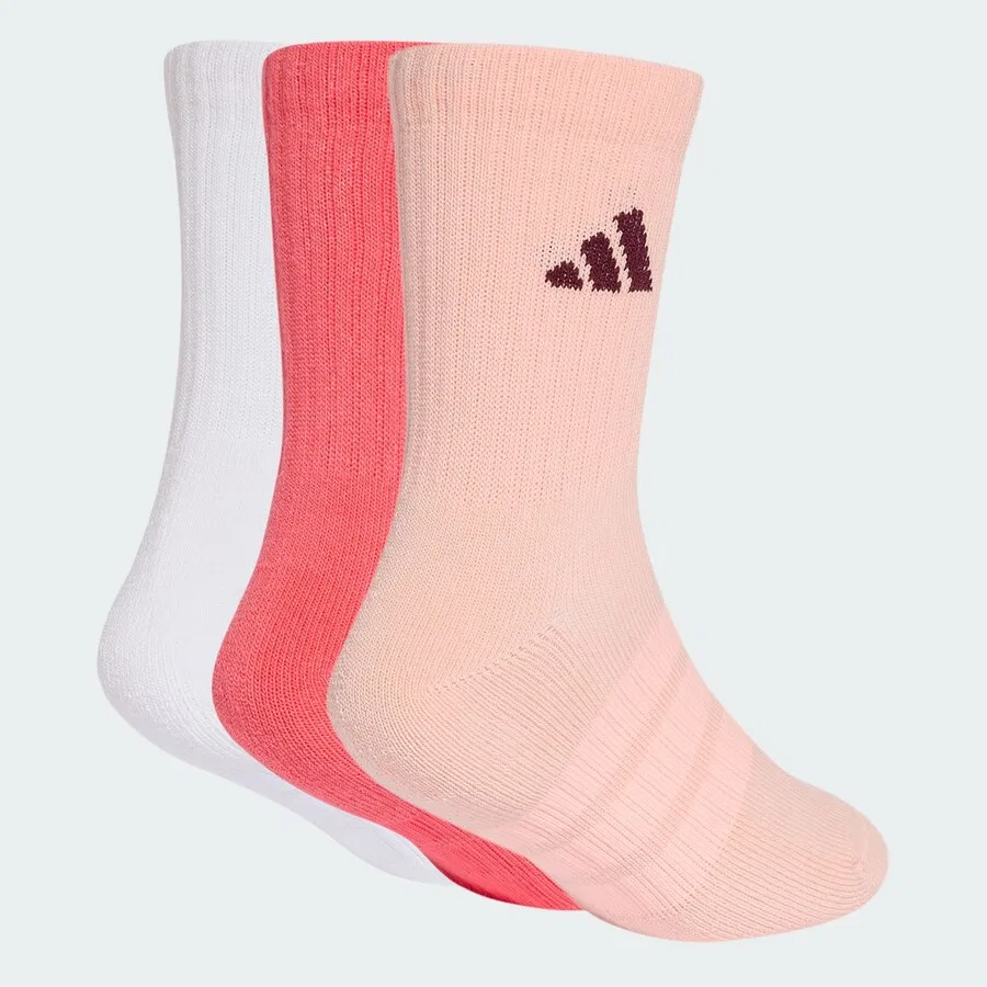 Спортивные носки ADIDAS PERFORMANCE малинового, розового и белого цветов — фото 2