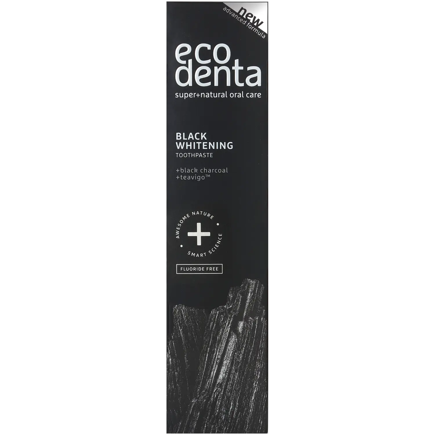 Ecodenta Black Whitening отбеливающая зубная паста с черным углем, 100 мл — фото 3
