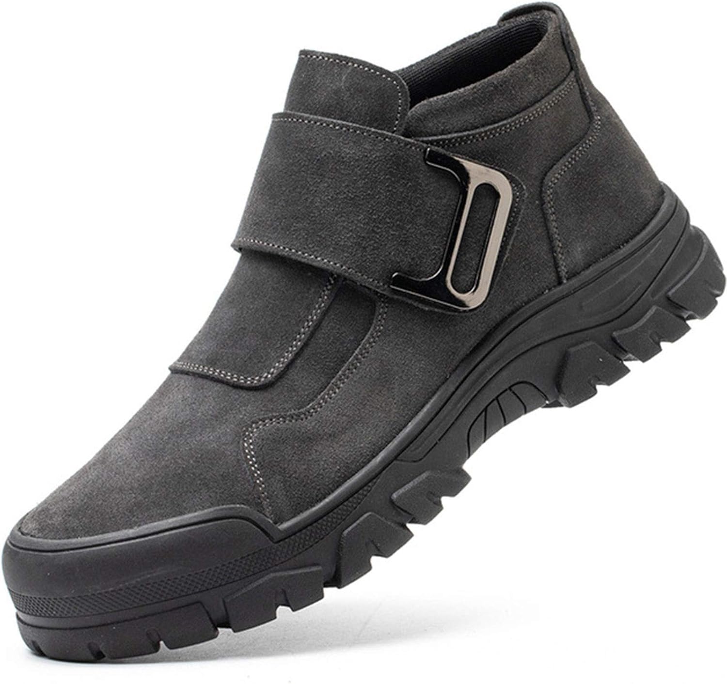 

Ботинки с защитным стальным носком HISXUS для мужчин и женщин, противопробойные, рабочие, легкие и дышащие (Цвет: коричневый, Размер: 6 US)