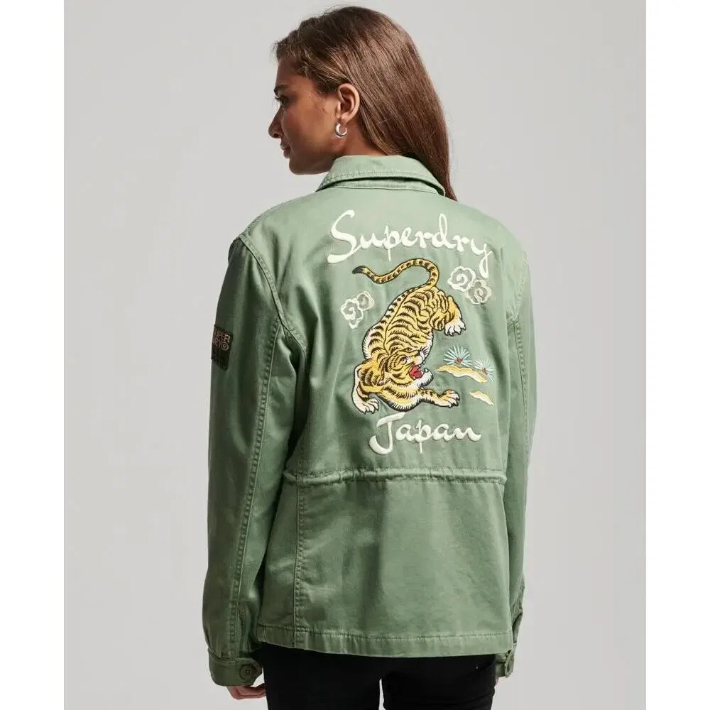 Женская куртка военного кроя M65 Superdry, Grun — фото 4
