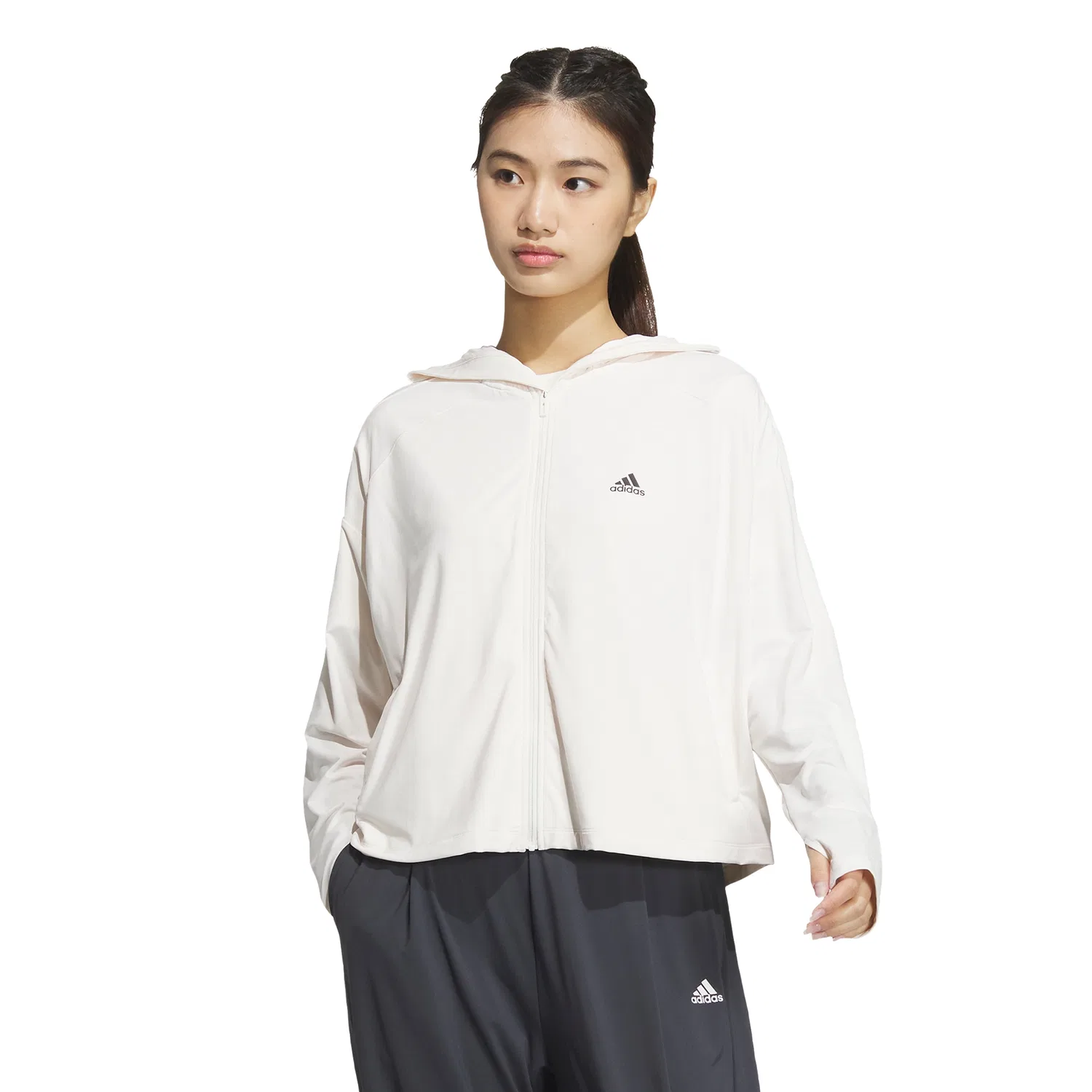 Женская вязаная куртка UPF Chalk White от Adidas — фото 4