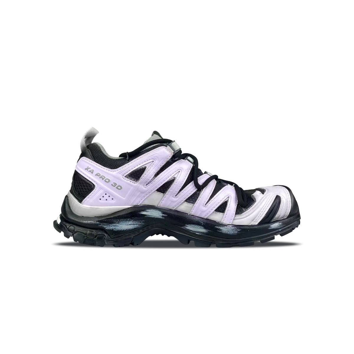 Кроссовки для трейлраннинга и тренировок XA PRO 3D Cushioning Support Low top Unisex с фиолетовым SALOMON, черный — фото 4