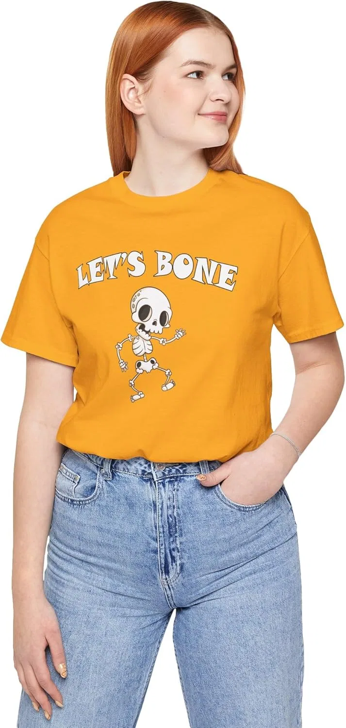 Футболка Let's Bone, бренд Generic, цвет Gold — фото 3