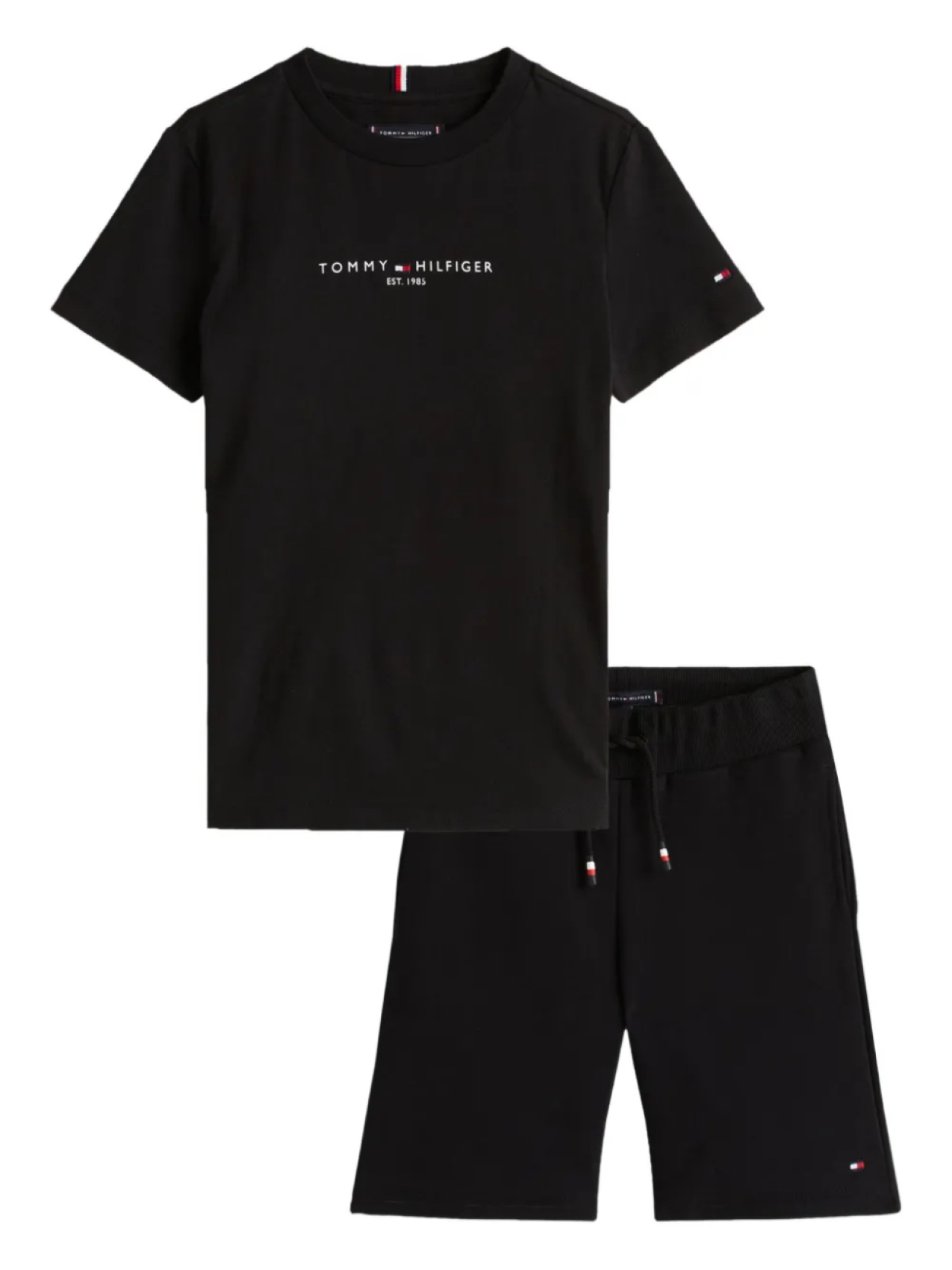

Шорты из хлопковой смеси (комплект из двух шт.) Tommy Hilfiger Junior, черный