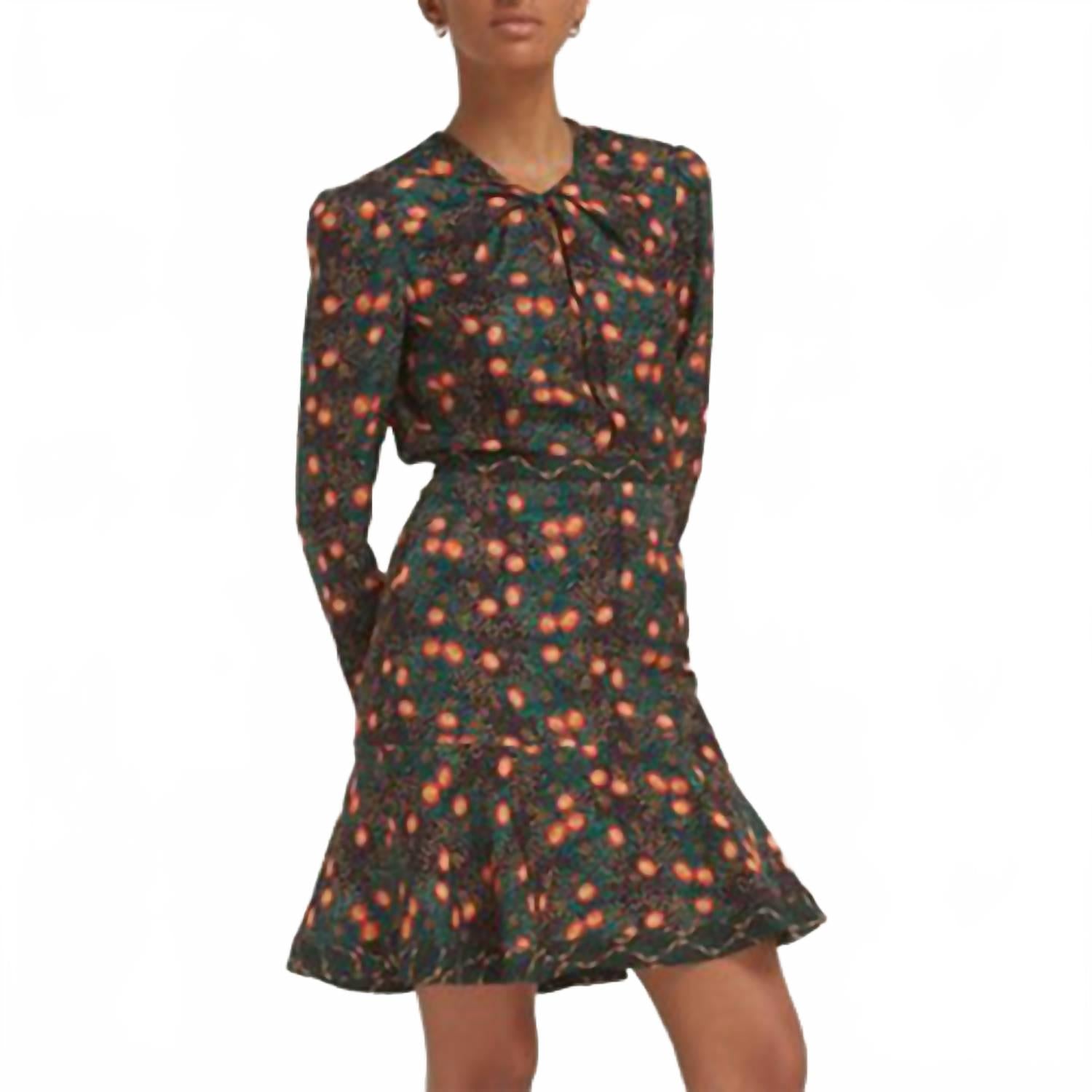 

Короткое платье Claudia в расцветке Akina Onyx Saloni, Akina Onyx