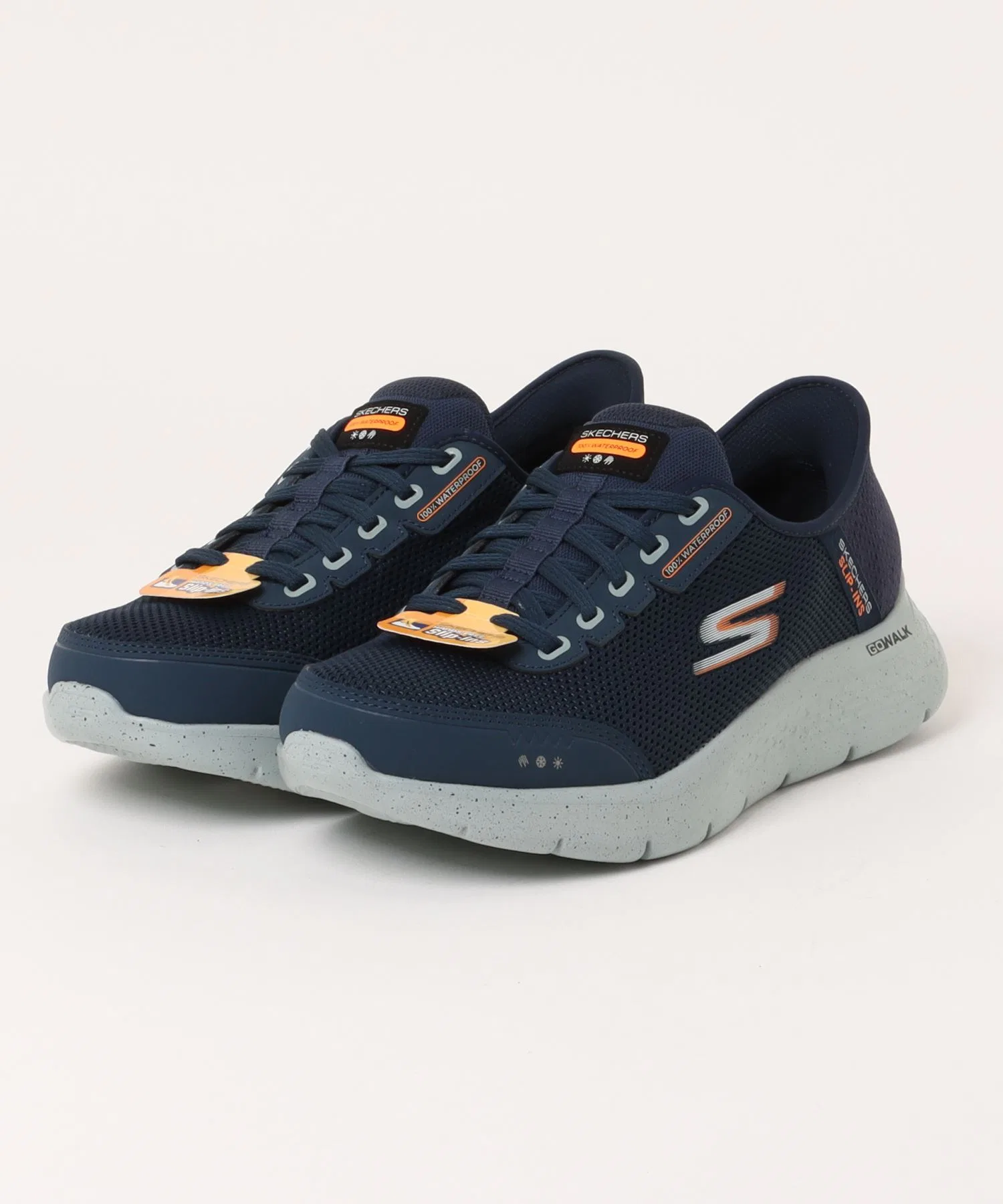 Мужские водонепроницаемые кроссовки SKECHERS GO WALK FLEX тёмно-синие