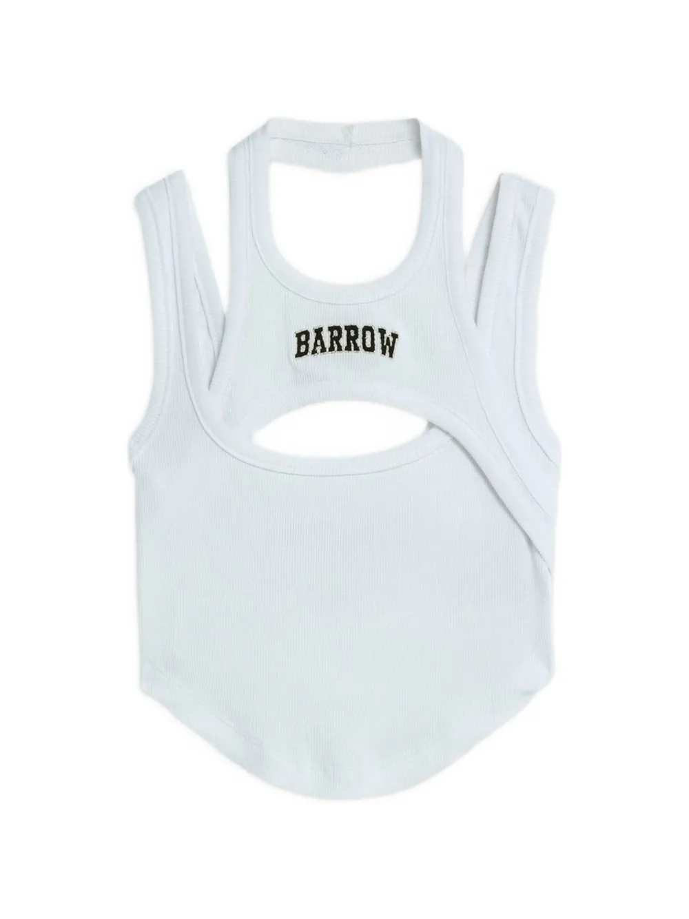 

Топ в рубчик с вырезами Barrow, белый