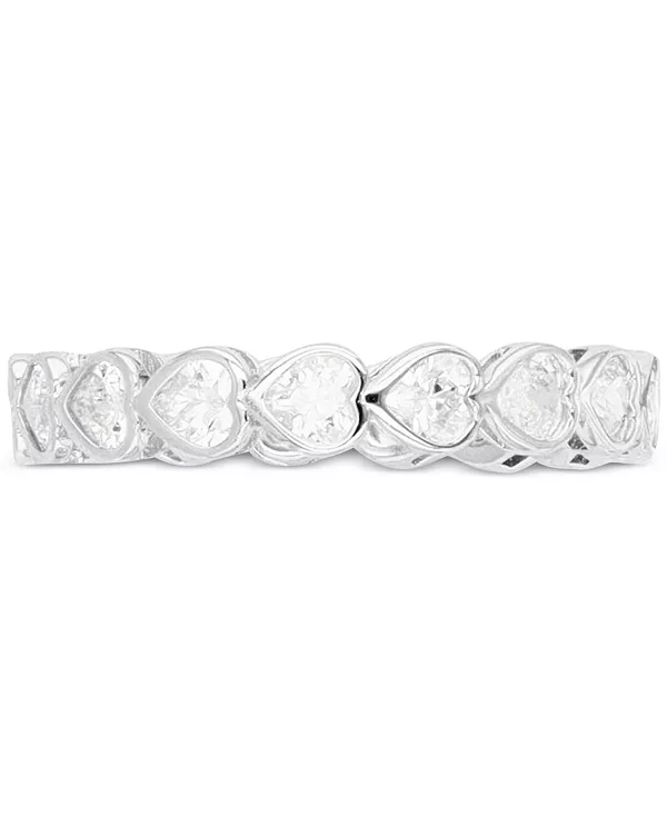 

Кольцо в форме сердца из кубического циркония (также из морганита, созданного в лаборатории) Macy'S, silver