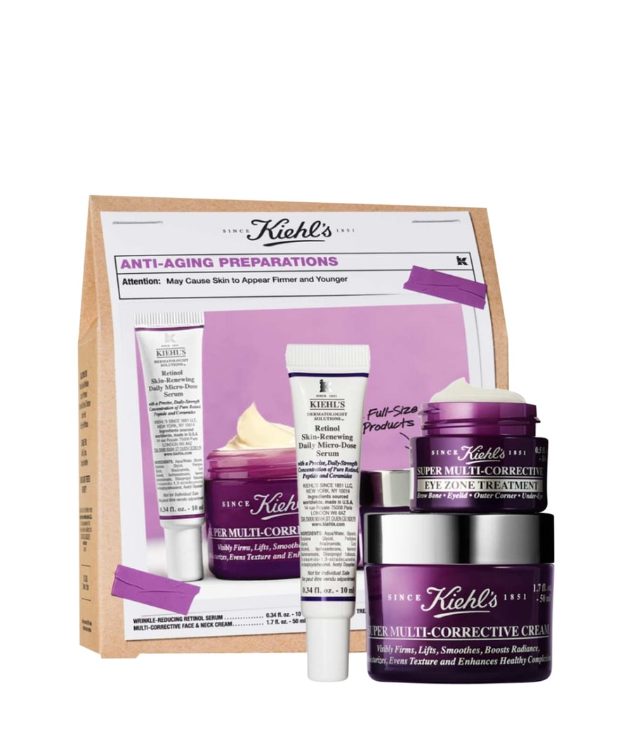 

Набор для ухода за лицом Kiehl's Super Multi-Corrective Anti-Aging Preparations Set, 1 шт.