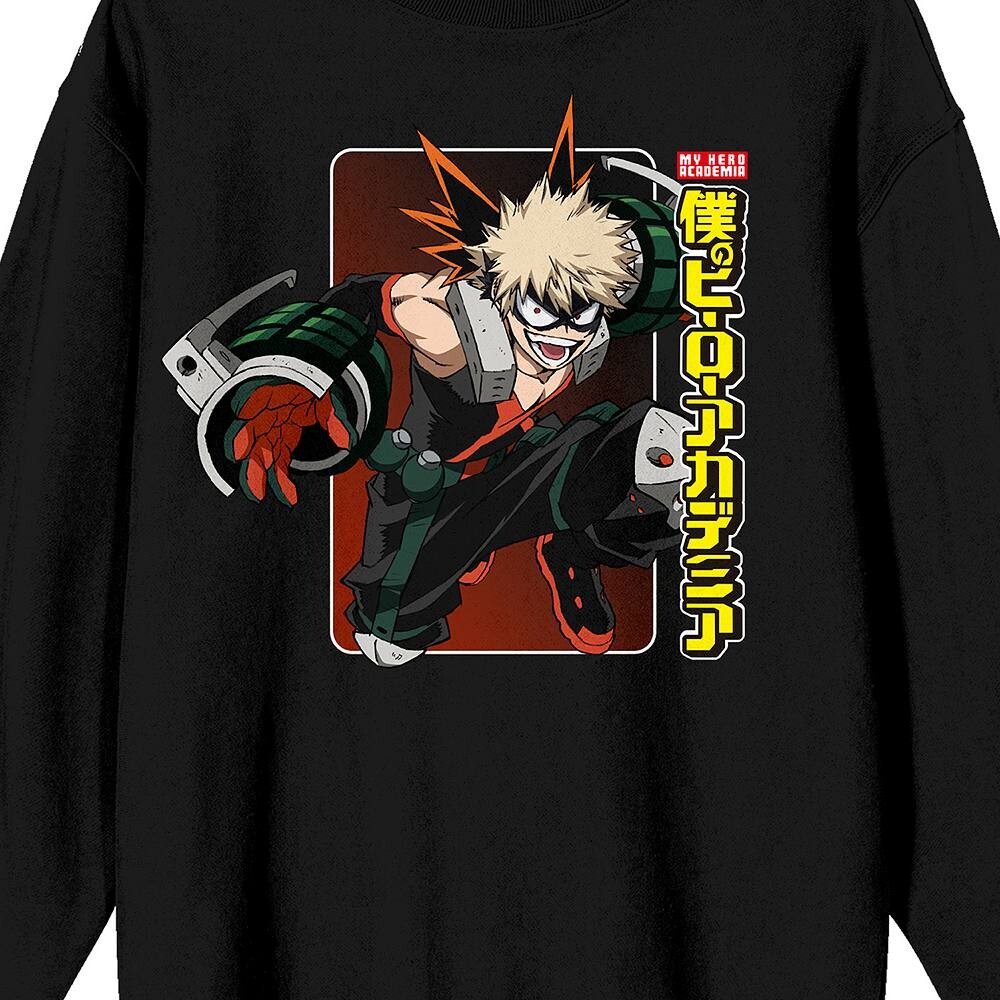 

Мужской свитшот с логотипом My Hero Academia Bakugo Licensed Character, черный