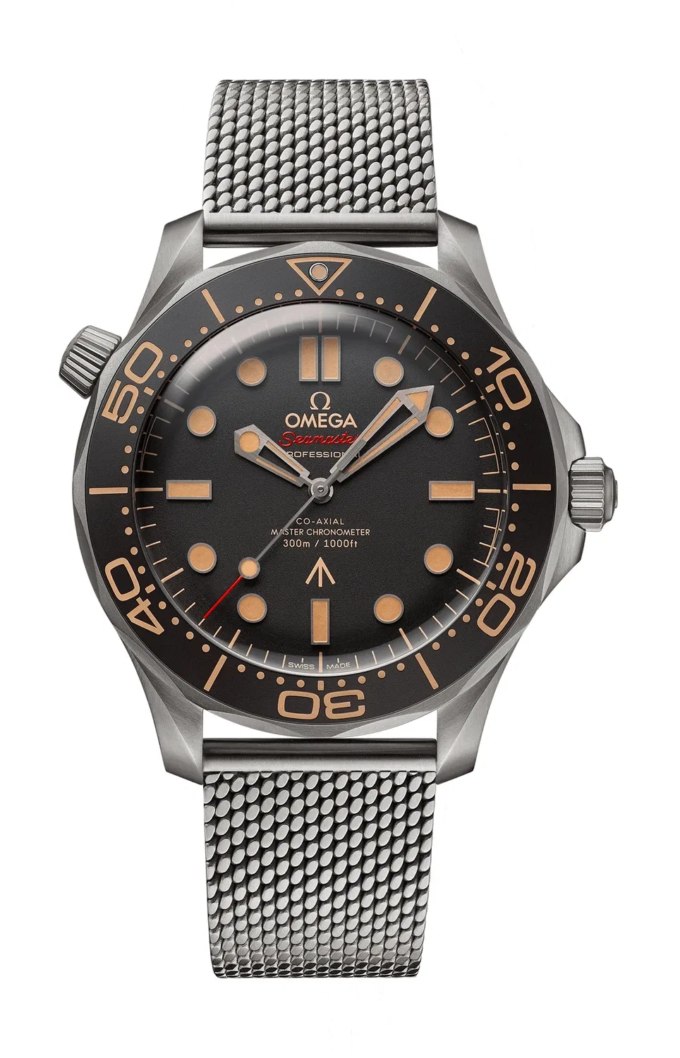 СИМАСТЕР ДАЙВЕР 300М OMEGA CO-AXIAL MASTER CHRONOMETER 42 ММ 007 ЭДИЦИЯ - 210.90.42.20.01.001, золотой