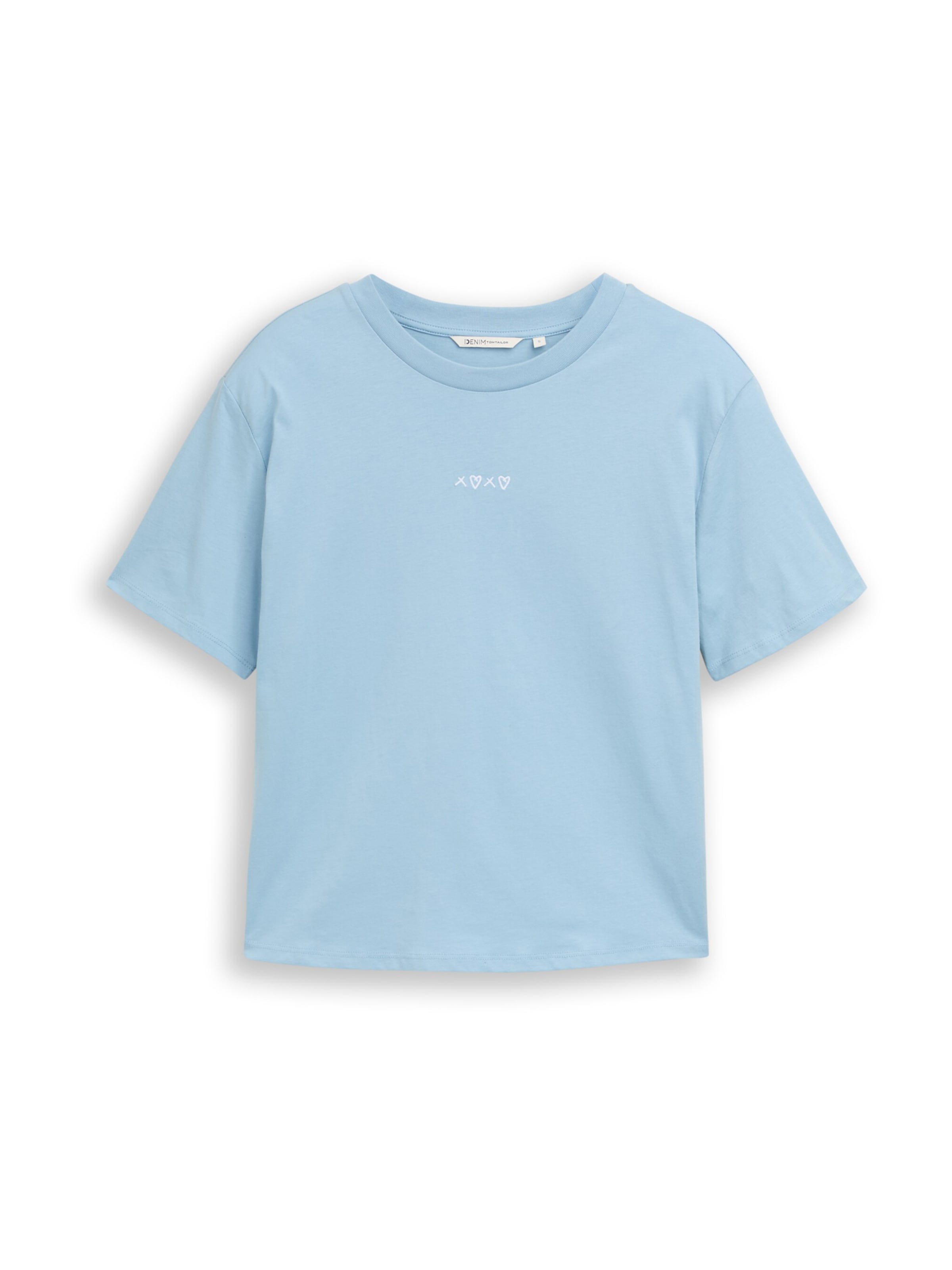 

TOM TAILOR DENIM Футболка в светло-голубом цвете, Синий, TOM TAILOR DENIM Футболка в светло-голубом цвете