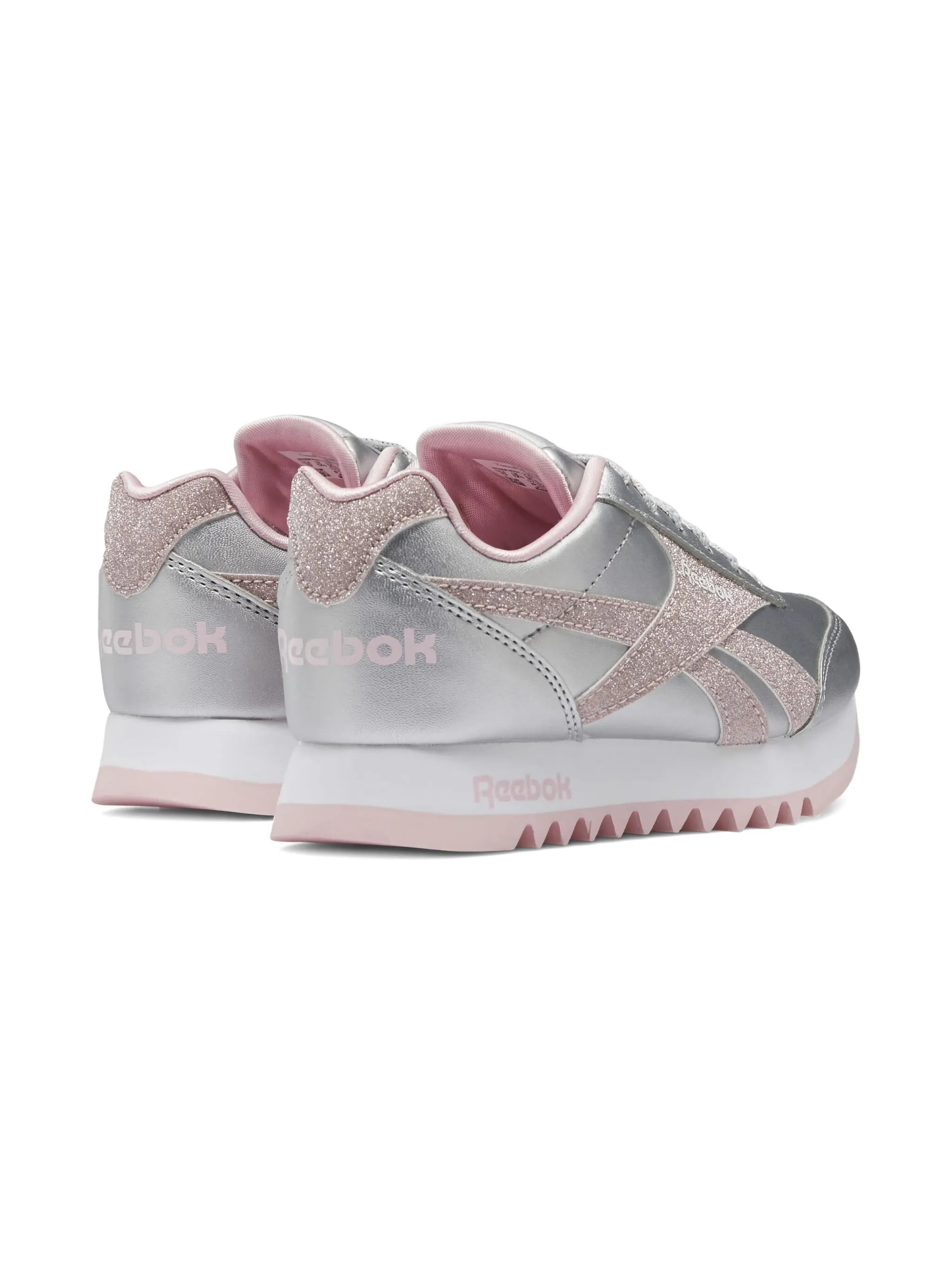 Кеды Royal Classic Jogger 2 с блестками Reebok Kids, металлик — фото 2