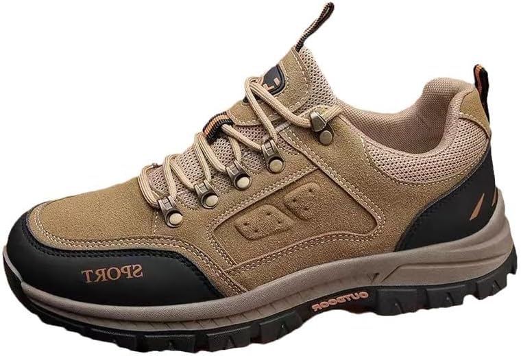 

Мужские походные ботинки Qacksv, рабочая обувь, зимние ботинки, снежные ботинки, повседневные легкие водонепроницаемые зимние ботинки, всепогодные дышащие ботинки до щиколотки, трекинговые походные ботинки, походные ботинки для мужчин, коричневы...