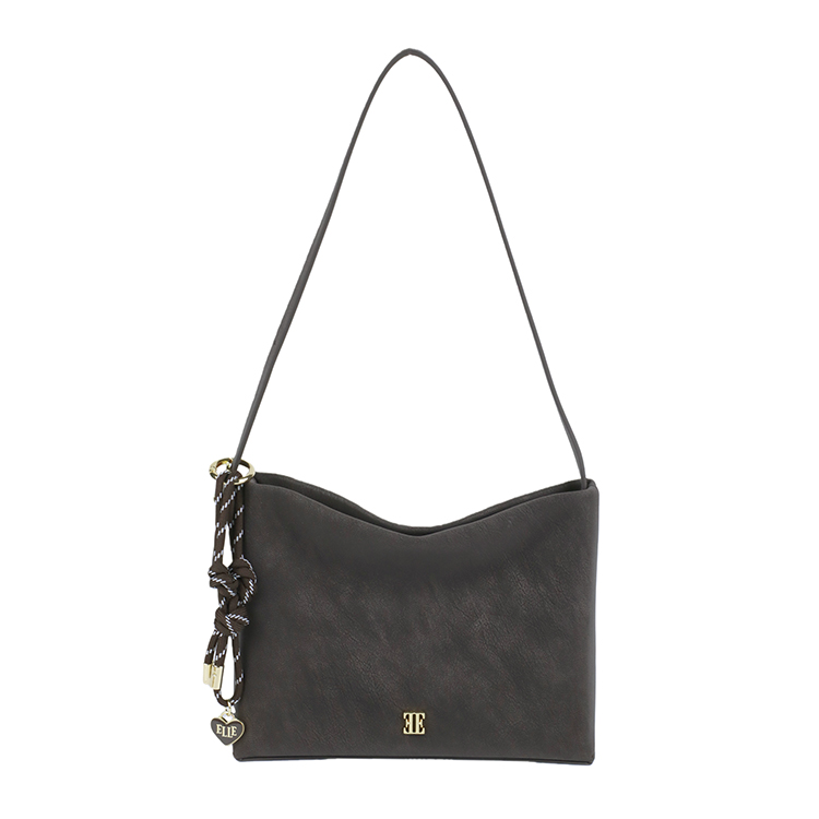 

ELLE Сумка через плечо Split Cow Leather с синтетической кожей Medium Women's Brown/Burgundy/Dark Gray