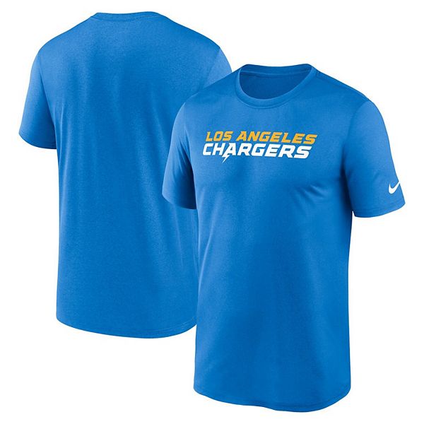 

Мужская футболка Los Angeles Chargers Primetime Legend Wordmark Performance цвета пудрово-голубого Nike