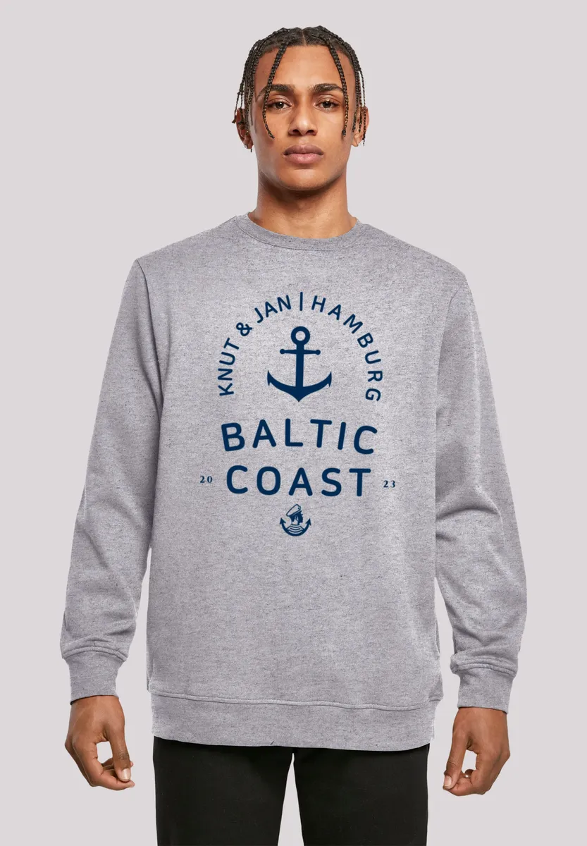 

Толстовка F4NT4STIC "Ostsee Logo Knut & Jan Hamburg", принт, серый