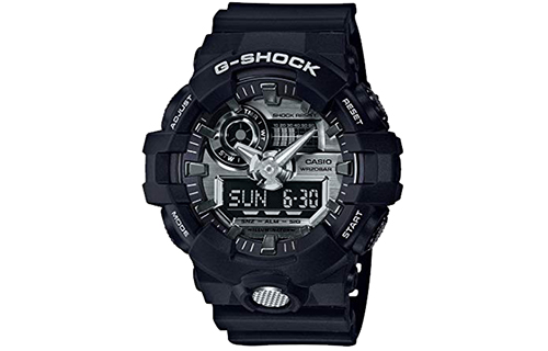 

Мужские часы CASIO GA-710-1APR серии Dual Display с жидкокристаллическим и аналоговым дисплеем черные
