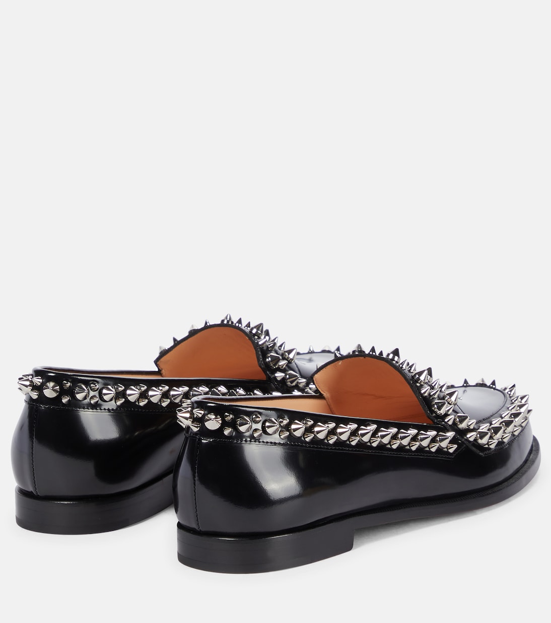 Матовые лоферы Mattia Spikes с шипами Christian Louboutin, черный — фото 3