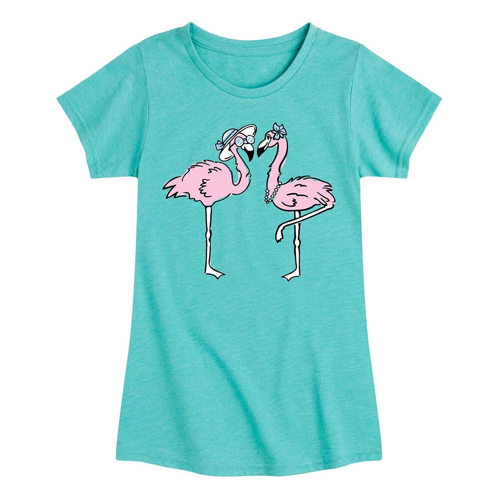 

Футболка Girly Flamingos для девочек 7–16 лет Licensed Character, синий