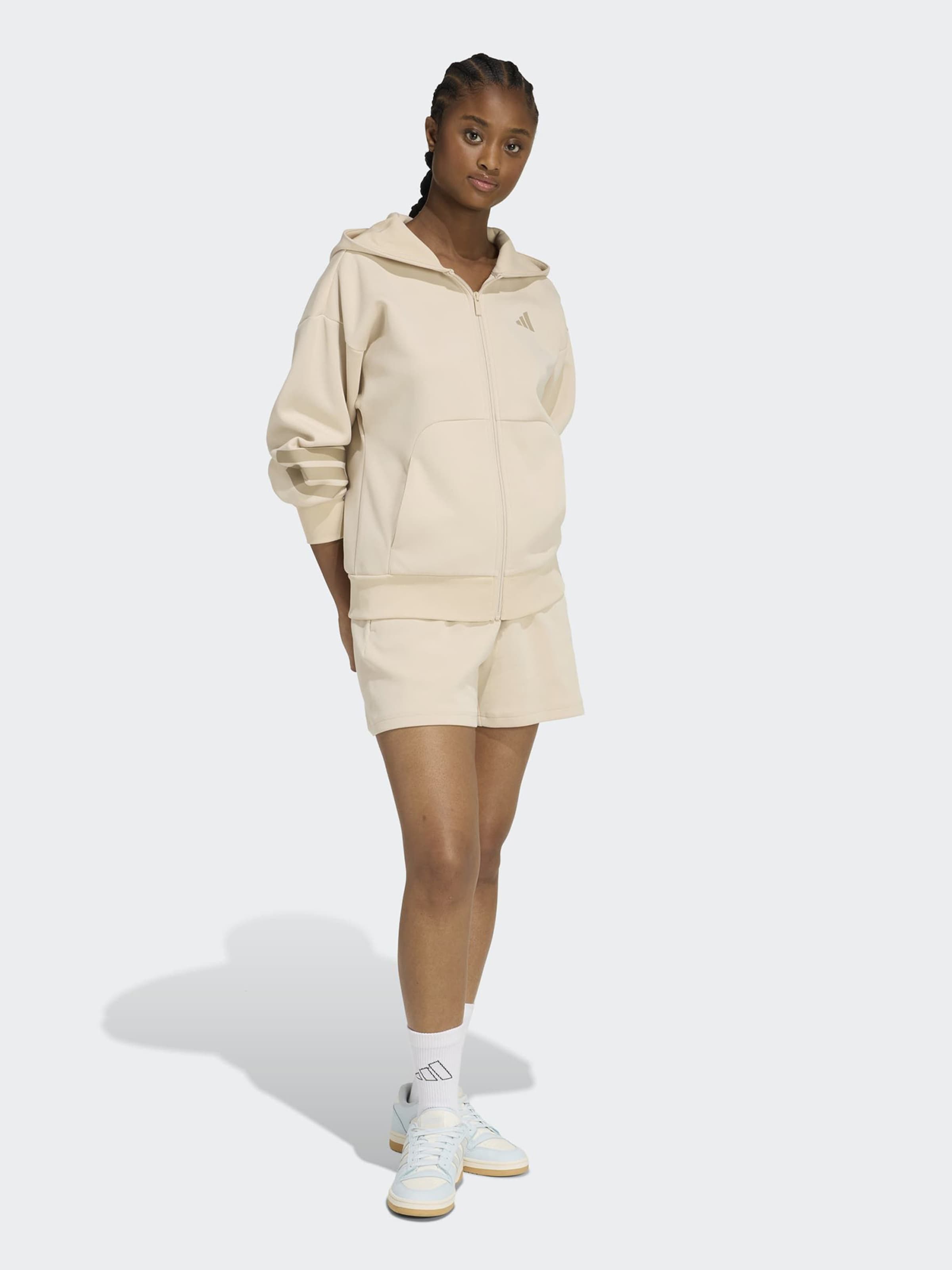 Adidas Sportswear Шорты для тренировок свободного кроя 'Future Icons' в цвете бежевый, темно-бежевый — фото 2