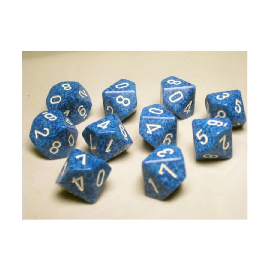 

d10 Вода (10), Dice - Speckled - d10 & d20 (Chessex)