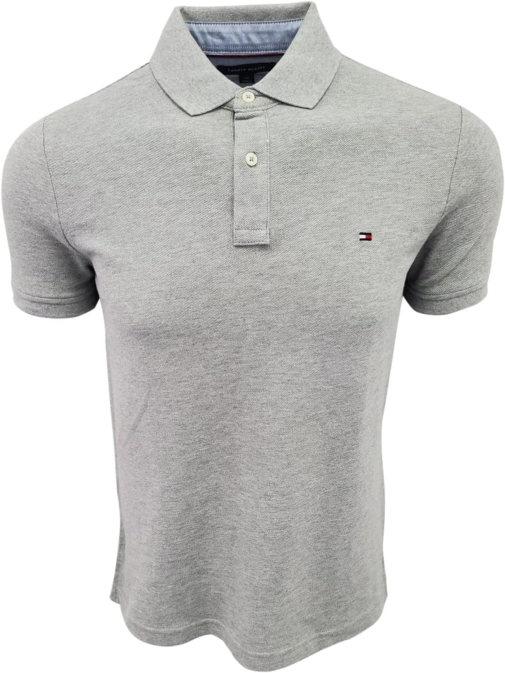 

Мужская рубашка-поло с короткими рукавами Tommy Hilfiger классического кроя, Heather Grey, Серый, Мужская рубашка-поло с короткими рукавами Tommy Hilfiger классического кроя, Heather Grey