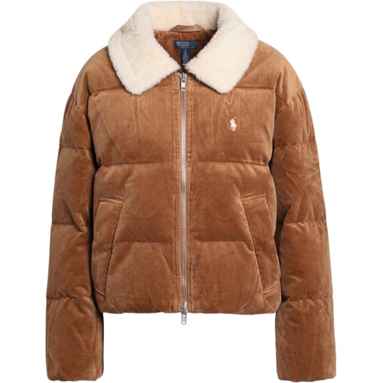 Polo Ralph Lauren Утепленная куртка из вельвета Cord цвета Camel — фото 3