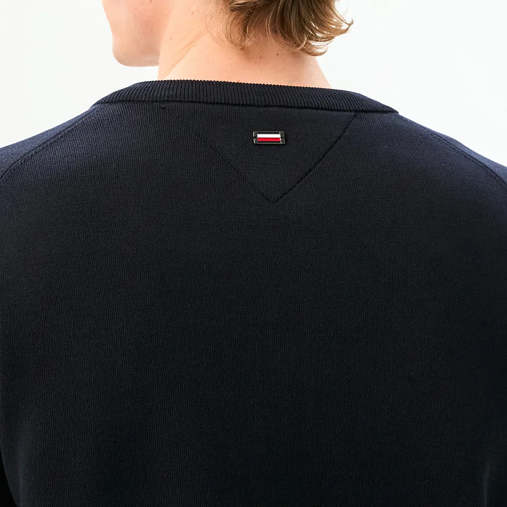 Мужской кардиган с круглым вырезом тёмно-синий от Tommy Hilfiger — фото 4