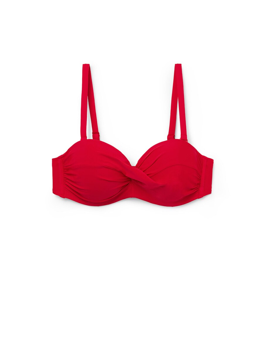 

Верх бикини бандо CALZEDONIA INDONESIA, цвет mottled red