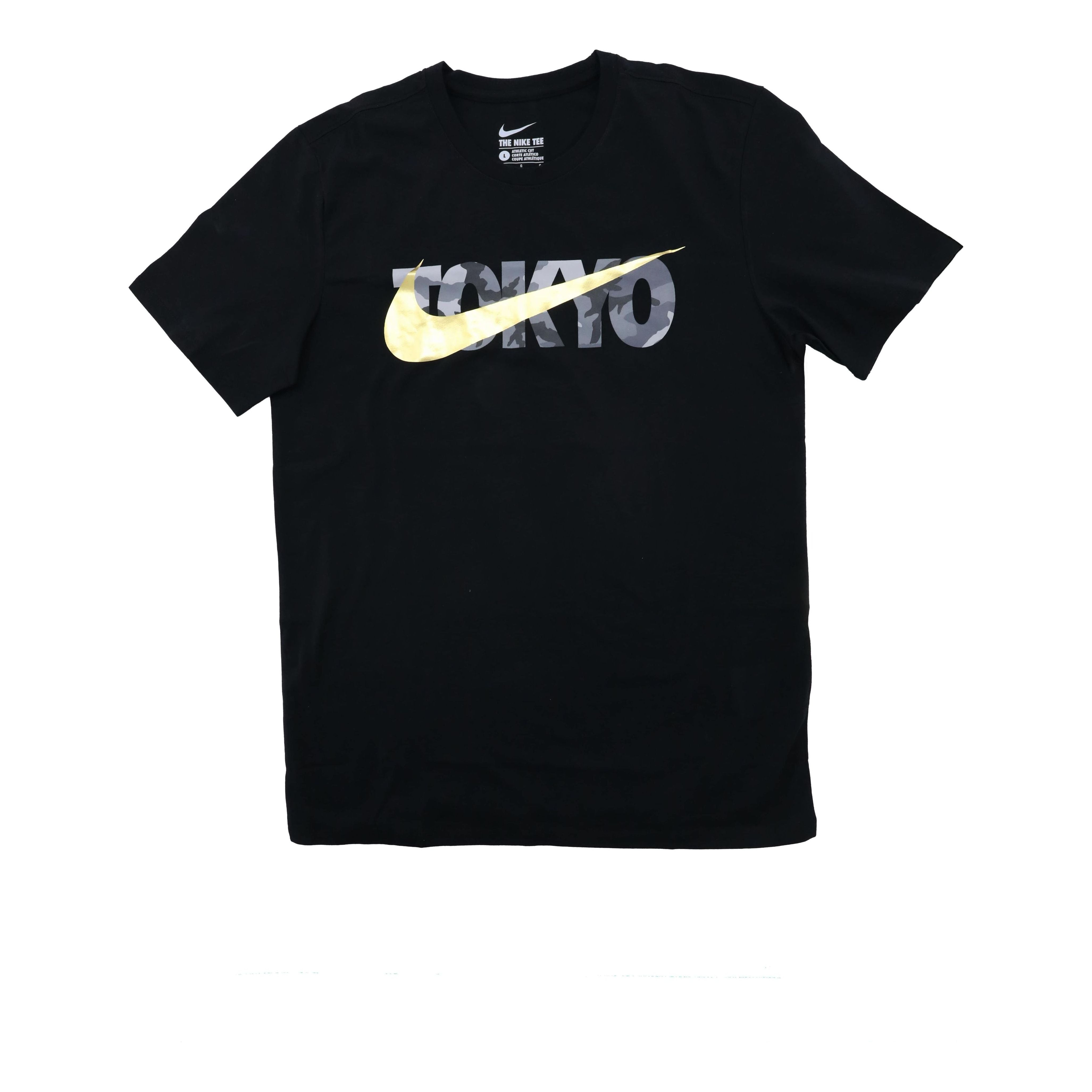 

Футболка Nike Tokyo T-Shirt 'Black Camo Gold' 827304-010, черный