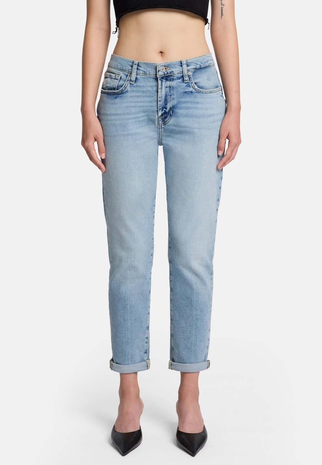 

Джинсы прямого кроя BOYFRIEND FIT 7 for all mankind, светло-голубой